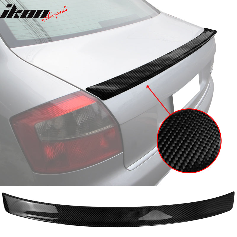 2002-2005 Audi A4 B6 Quattro S4 RS4 S-Line Carbon Fiber Trunk Spoiler