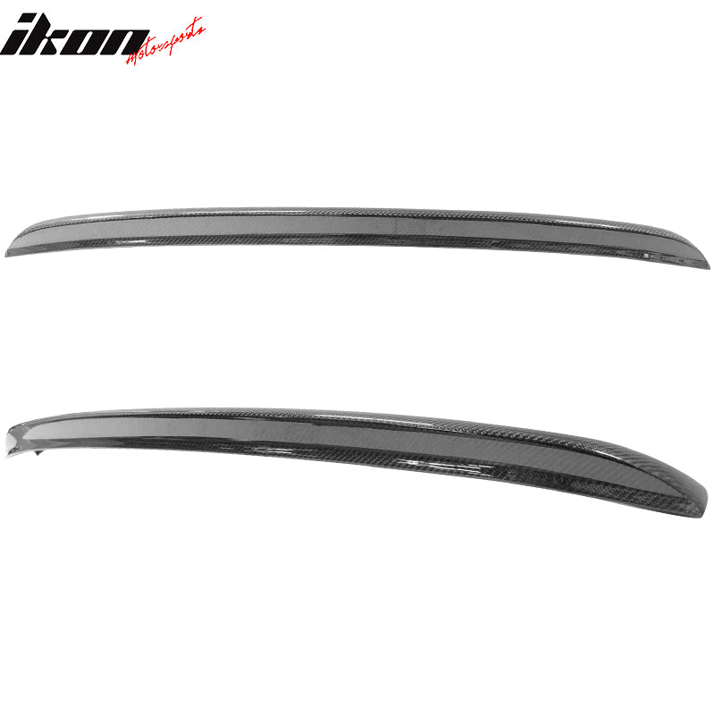 IKON MOTORSPORTS, Trunk Spoiler Compatible With 2003-2005 Honda Accord 4 Door Sedan , Matte Carbon Fiber Factory Style Rear Spoiler Wing, 2004