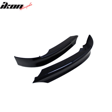 Fits 06-08 BMW E90 Trunk Spoiler + 2PC Front Lip Splitter Painted# 668 Jet Black