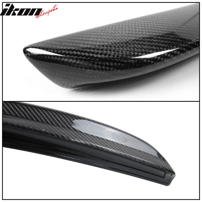 IKON MOTORSPORTS, Trunk Spoiler Compatible With 2001-2007 Mercedes-Benz W203 C-Class , Matte Carbon Fiber AMG Style Rear Spoiler Wing, 2002 2003 2004 2005 2006