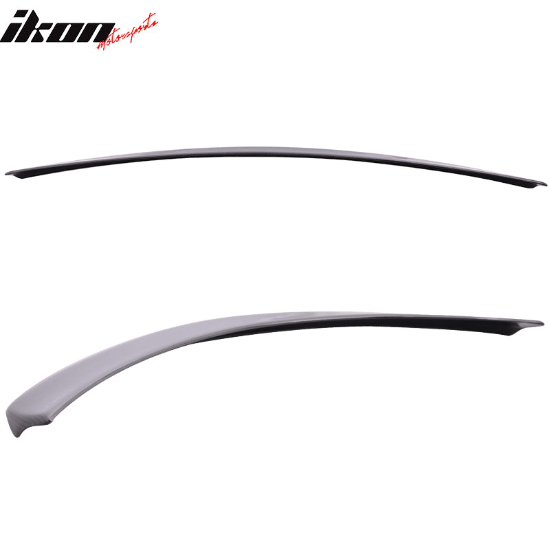 IKON MOTORSPORTS, Trunk Spoiler Compatible With 2008-2014 Mercedes Benz W204 C Class Sedan , Matte Carbon Fiber AMG Style Rear Spoiler Wing, 2009 2010 2011 2012 2013