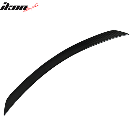 IKON MOTORSPORTS, Trunk Spoiler Compatible With 2008-2014 Mercedes Benz W204 C Class Sedan , Matte Carbon Fiber IKON 2 Style Rear Spoiler Wing, 2009 2010 2011 2012 2013