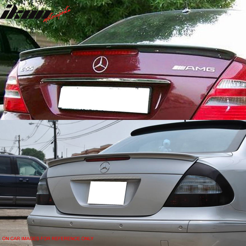 Fits 02-08 Mercedes-Benz E-Class W211 4Dr Unpainted ABS Trunk Spoiler