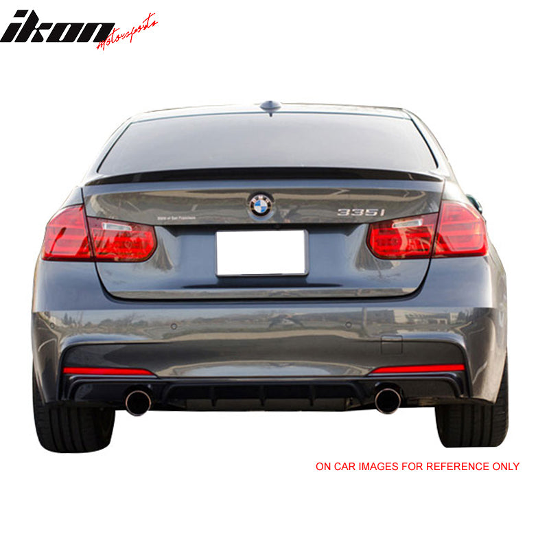 Compatible With 2012-2018 BMW 3-Series F30 Matte Trunk Spoiler Painted # B39 Mineral Gray