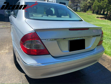 Fits 03-09 Benz E-Class W211 AMG Style Rear Trunk Spoiler Painted #744 Silver