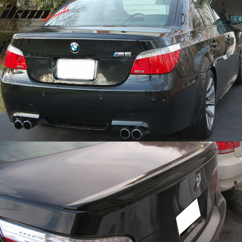 Fits 04-10 BMW 5 Series E60 4Dr Sedan M5 ABS Rear Trunk Spoiler