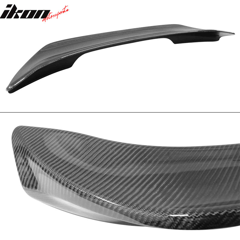 IKON MOTORSPORTS, Trunk Spoiler Compatible With 2013-2020 Scion FRS Subaru BRZ Toyota GT86 , Matte Carbon Fiber Rear Spoiler Wing, 2014 2015 2016 2017 2018 2019