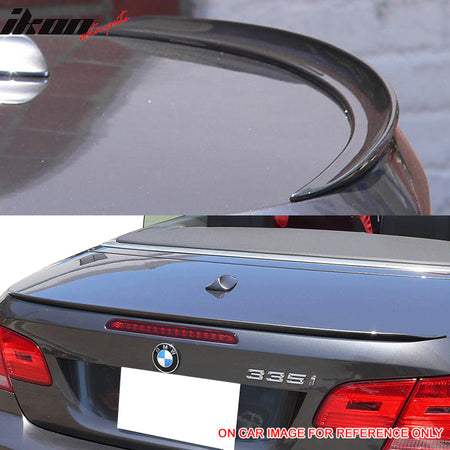 Fits 07-13 BMW 3 Series E93 2D Convertible M3 CF Sport BLK Trunk Spoiler