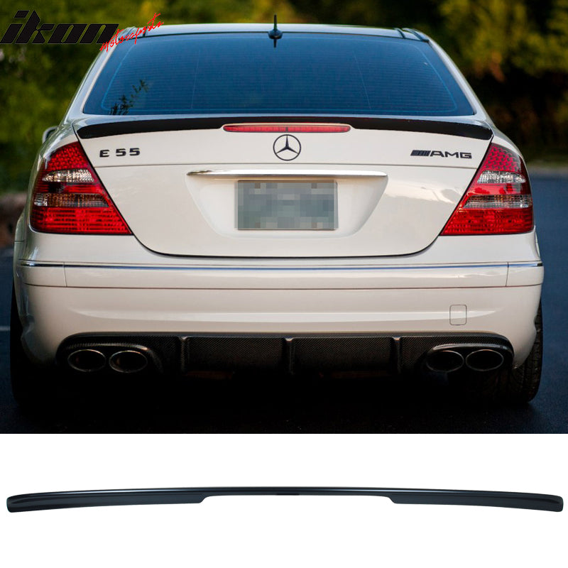 Fits 02-08 Mercedes-Benz E-Class W211 4Dr Unpainted ABS Trunk Spoiler