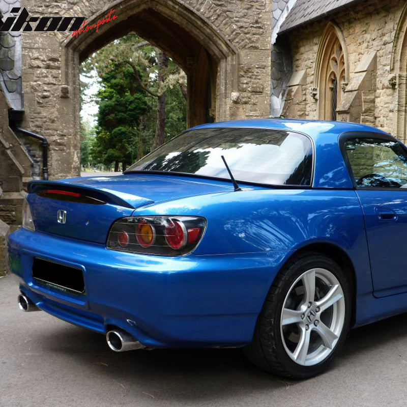 Pre-painted Trunk Spoiler Compatible With 2000-2009 Honda S2000, Factory Style ABS Painted Laguna Blue Pearl #B545P Rear Tail Lip Deck Boot Wing Other Color Available By IKON MOTORSPORTS, 2007 2008