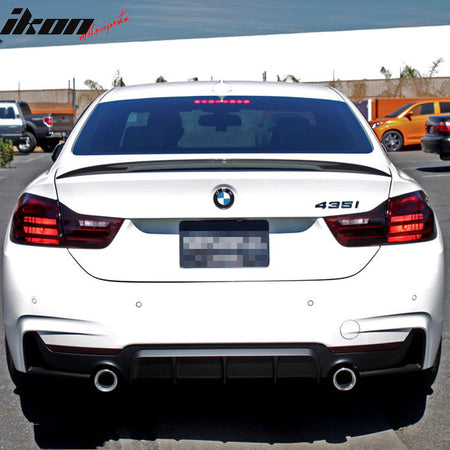 Fits 14-15 BMW 4 Series F32 Trunk Spoiler OE Painted Alpine White Iii #300