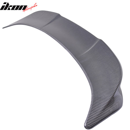 IKON MOTORSPORTS, Trunk Spoiler Compatible With 2014-2020 Lexus Sedan IS200t IS250 IS300 IS350 IS300h, Matte Carbon Fiber TR-D Style Rear Spoiler Wing, 2015 2016 2017 2018 2019