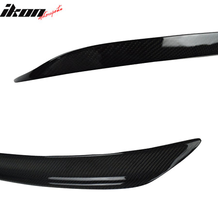 IKON MOTORSPORTS, Trunk Spoiler Compatible With 2014-2020 Lexus Sedan IS200t IS250 IS30, IS350 IS300h, Matte Carbon Fiber B Style Rear Spoiler Wing, 2015 2016 2017 2018 2019