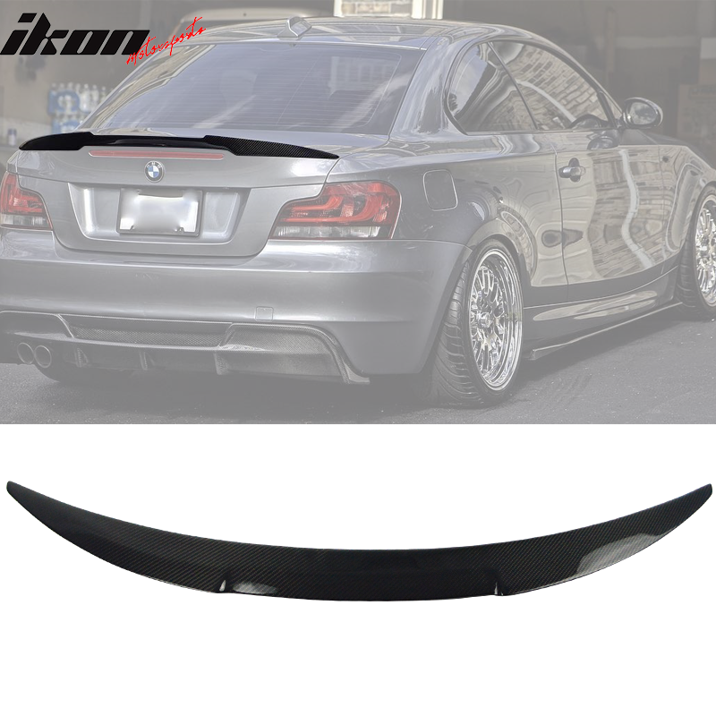 2007-2013 BMW E82 1 Series Coupe M4 Style Trunk Spoiler Carbon Fiber