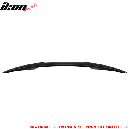 Fits 15-16 F82 4-Series M4 Performance Style Unpainted Rear Trunk Spoiler Wing