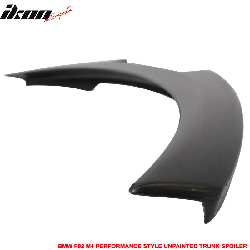 Fits 15-16 F82 4-Series M4 Performance Style Unpainted Rear Trunk Spoiler Wing