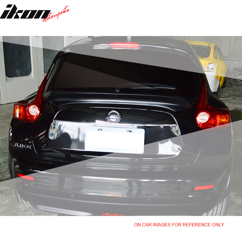 IKON MOTORSPORTS, Trunk Spoiler Compatible With 2015-2017 Nissan Juke , Matte Carbon Fiber Ikon Style Rear Spoiler Wing, 2016