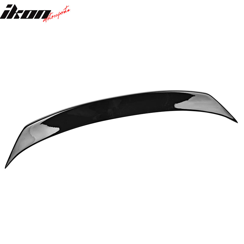 IKON MOTORSPORTS, Trunk Spoiler Compatible With 2015-2017 Nissan Juke , Matte Carbon Fiber Ikon Style Rear Spoiler Wing, 2016