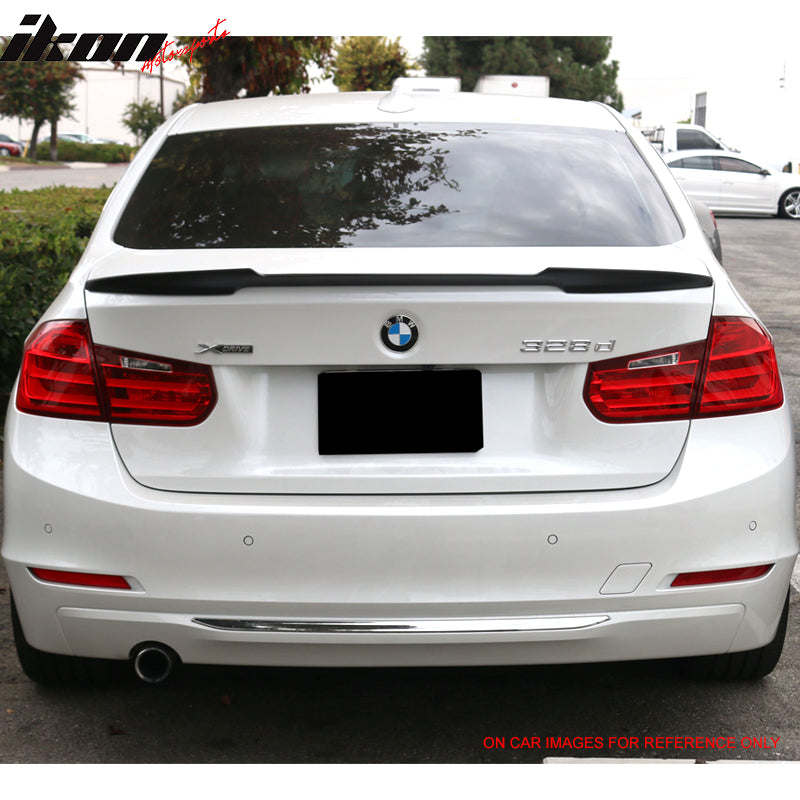 Unpainted Compatible With 2012-2016 BMW 3 Series F80 M3 F30 4Dr V Style Trunk Spoiler - ABS