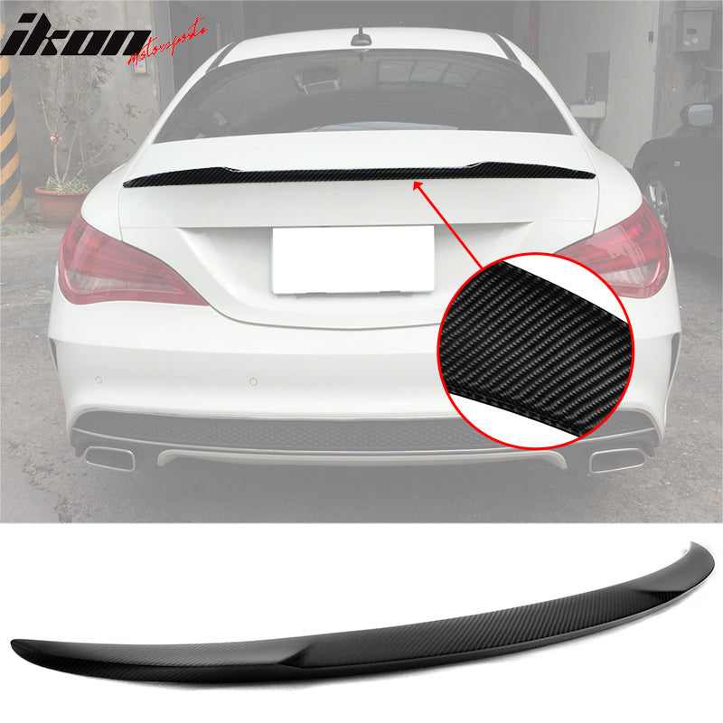 2014-2018 Benz W117 CLA-Class Trunk Spoiler V Style Carbon Fiber Wing