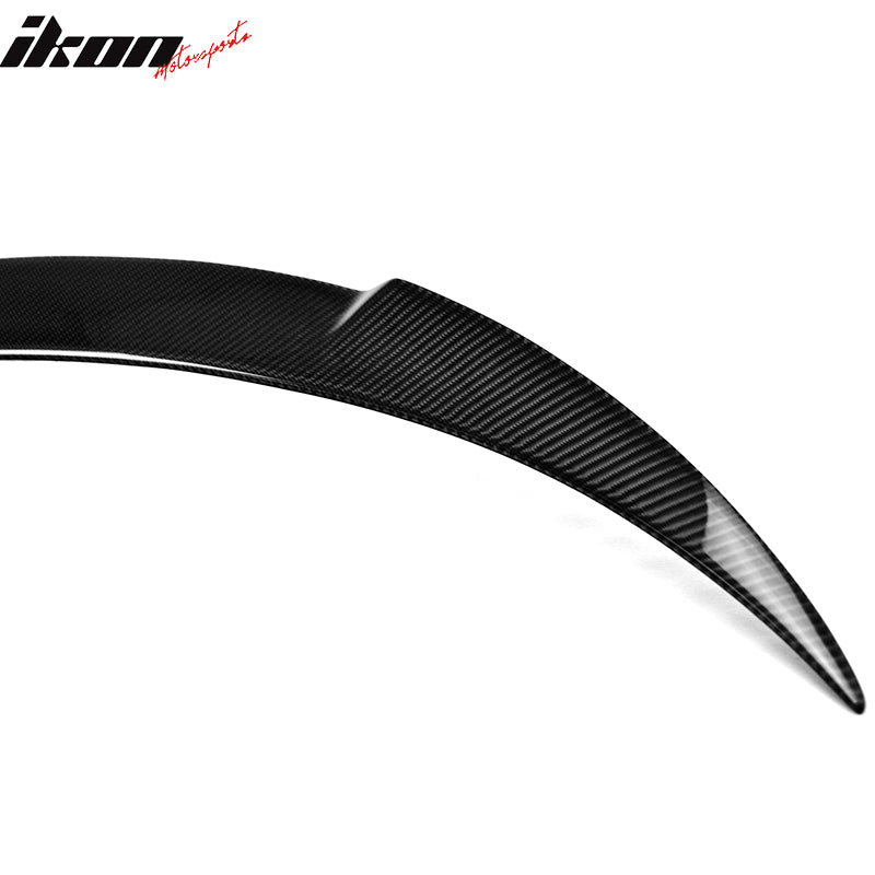 Fits 14-18 Benz W117 CLA-Class Trunk Spoiler V Style Carbon Fiber Rear Boot Wing