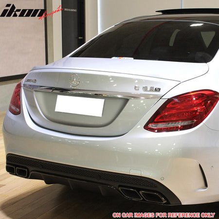 2015-2020 Benz W205 C Class Sedan 4D OE Factory Style ABS Trunk Spoiler