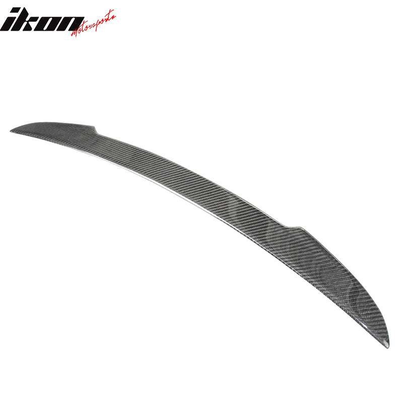 IKON MOTORSPORTS, Trunk Spoiler Compatible With 2014-2020 Lexus Sedan IS200t, IS250, IS300, IS350, IS300h, Matte Carbon Fiber IKON Style Rear Spoiler Wing, 2015 2016 2017 2018 2019