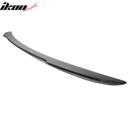 IKON MOTORSPORTS, Trunk Spoiler Compatible With 2014-2020 Lexus Sedan IS200t, IS250, IS300, IS350, IS300h, Matte Carbon Fiber IKON Style Rear Spoiler Wing, 2015 2016 2017 2018 2019