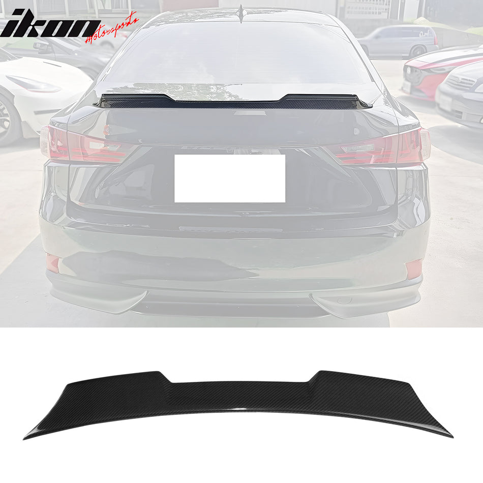 2014-2020 Lexus IS Trunk Spoiler V Style Carbon Fiber Rear Boot Wing