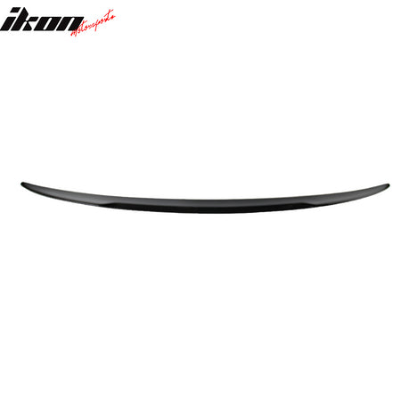 IKON MOTORSPORTS, Trunk Spoiler Compatible With 2007-2013 BMW E92 M3 3 Series Coupe, Matte Carbon Fiber M4 Style Rear Spoiler Wing, 2008 2009 2010 2011 2012