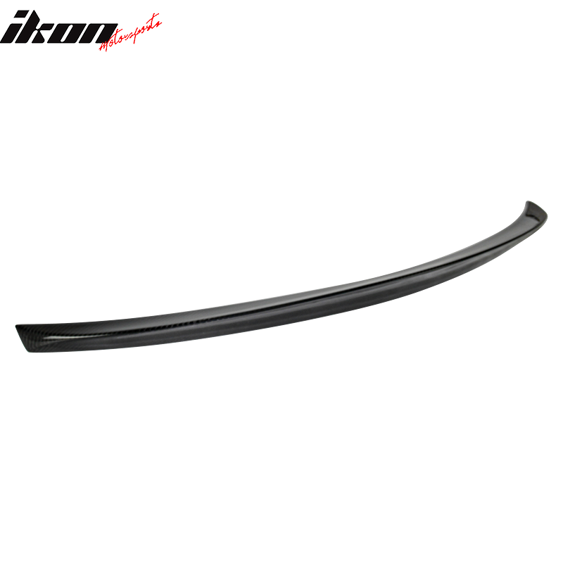 IKON MOTORSPORTS, Trunk Spoiler Compatible With 2016-2019 Mercedes-Benz GLE Class C292 Coupe , Matte Carbon Fiber Ikon Style Rear Spoiler Wing, 2017 2018