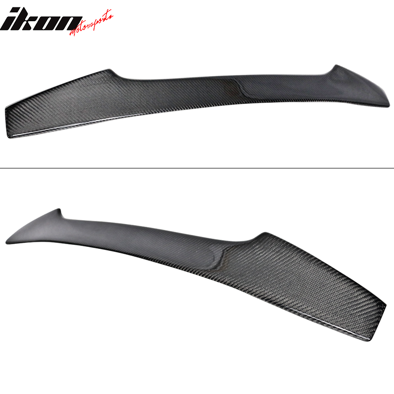 IKON MOTORSPORTS, Trunk Spoiler Compatible With 2015-2021 Subaru WRX & STI , Matte Carbon Fiber Rear Spoiler Wing, 2016 2017 2021