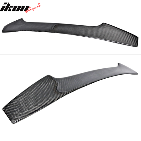 IKON MOTORSPORTS, Trunk Spoiler Compatible With 2015-2021 Subaru WRX & STI , Matte Carbon Fiber Rear Spoiler Wing, 2016 2017 2021