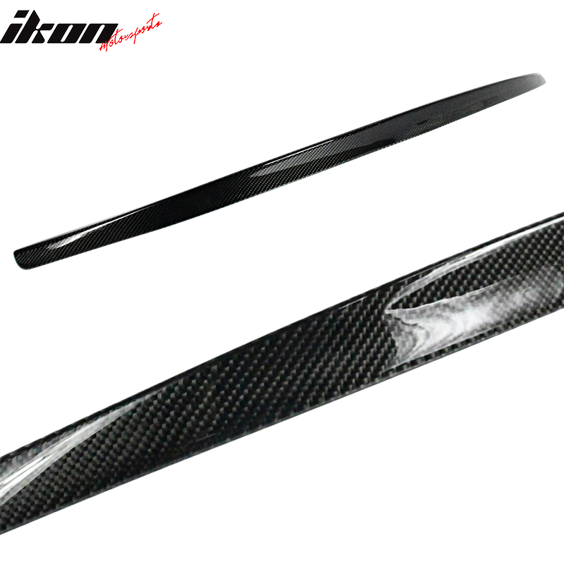 IKON MOTORSPORTS, Trunk Spoiler Compatible With 2016-2019 Mercedes-Benz GLE Class C292 Coupe , Matte Carbon Fiber AMG Style Rear Spoiler Wing, 2017 2018