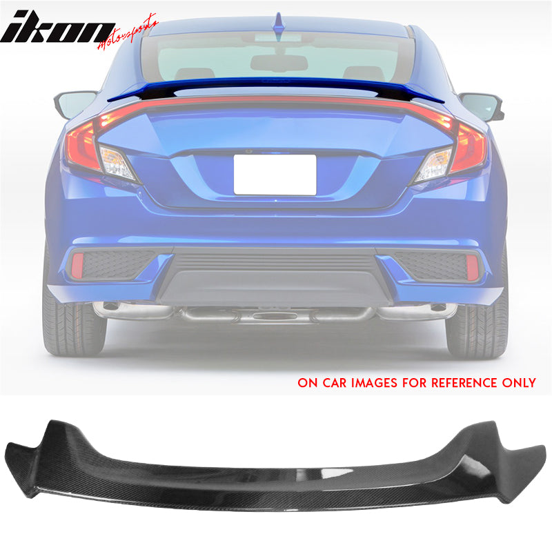 2016-2020 Honda Civic X OE Style Trunk Spoiler Carbon Fiber Rear Wing