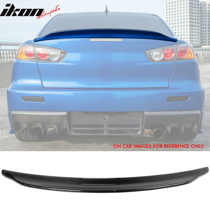 2008-2017 Mitsubishi Lancer EVO X Trunk Spoiler P Style Carbon Fiber