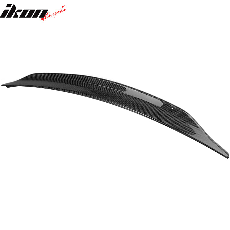 Fits 08-17 Mitsubishi Lancer EVO X Trunk Spoiler P Style Carbon Fiber Rear Wing