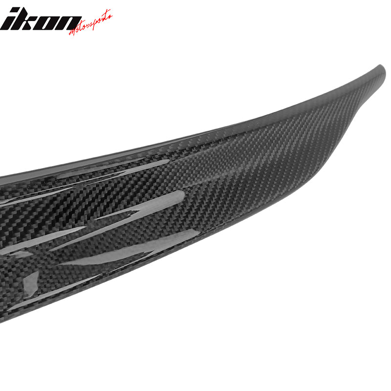 Fits 08-17 Mitsubishi Lancer EVO X Trunk Spoiler P Style Carbon Fiber Rear Wing