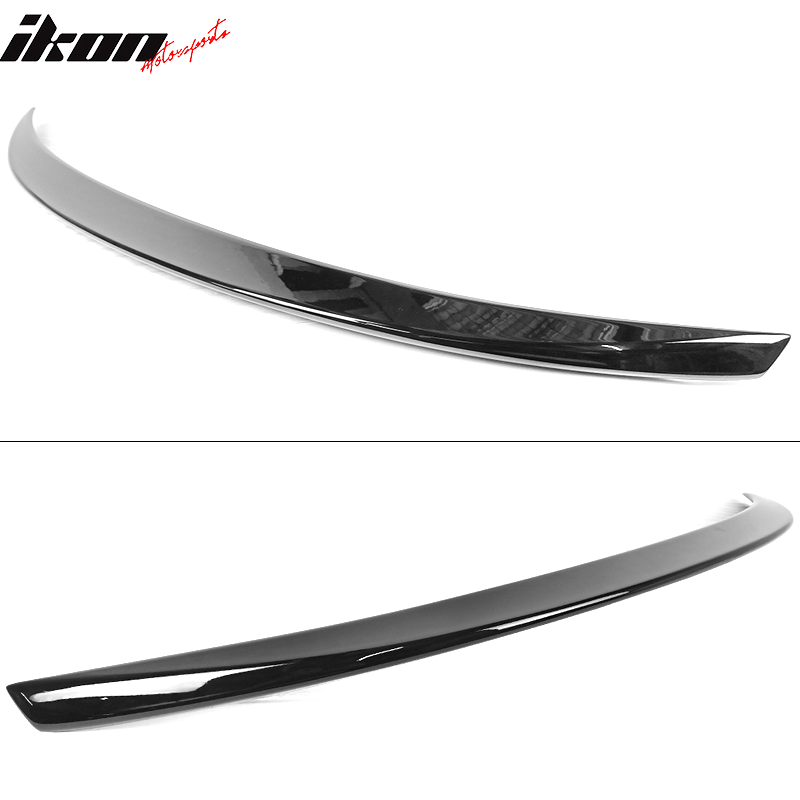 Fits 14-24 INFINITI Q50 IKON Trunk Spoiler Lip Painted #KH3 Black