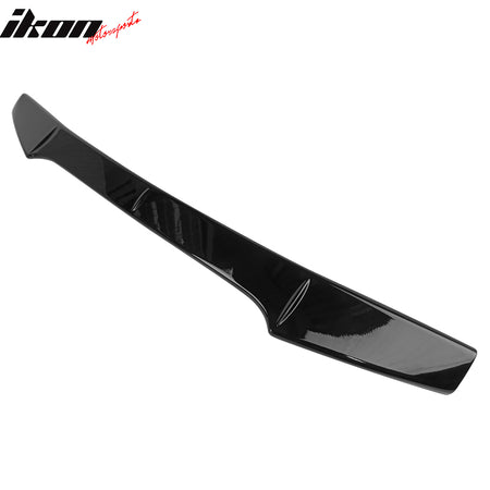 Fits 15-21 Subaru WRX STI V2 Style Gloss Black Add On Trunk Spoiler Gurney Flap