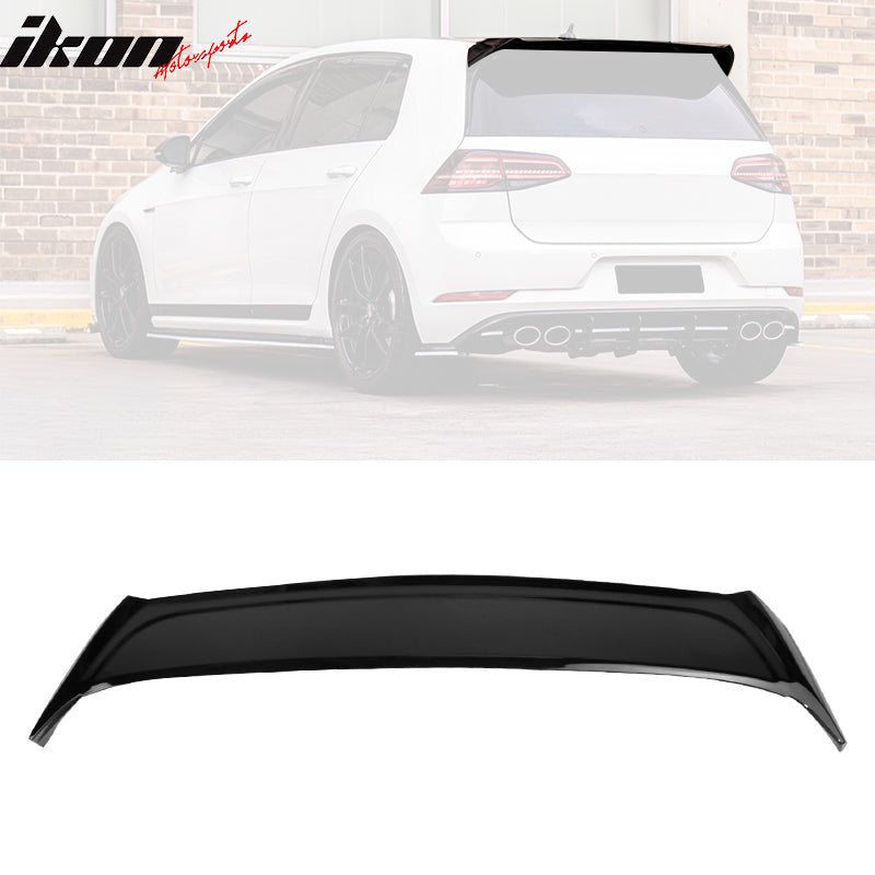 2015-2019 Volkswagen Golf R GTI MK7 Roof Spoiler Painted #LC9X Black