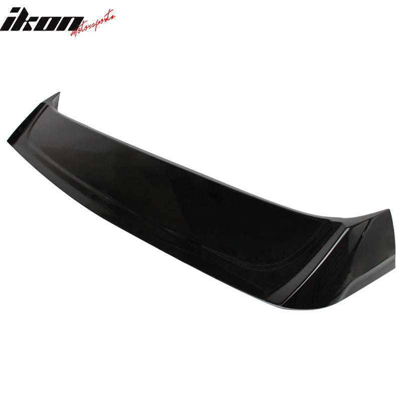 Fits 15-19 Volkswagen Golf R GTI Roof Spoiler Window Visor Painted #LC9X Black