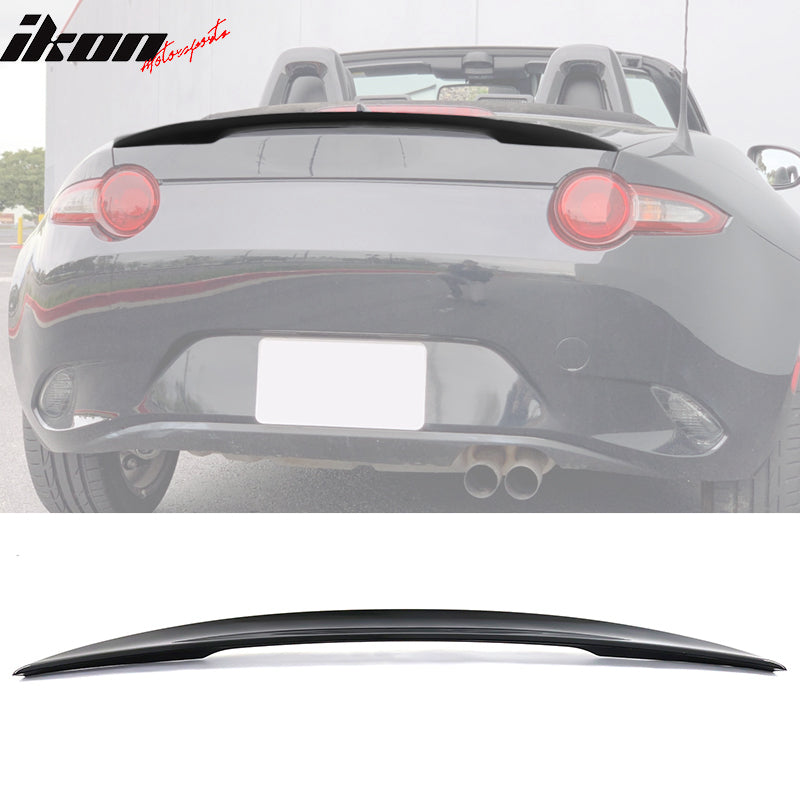 2016-2023 Mazda MX-5 Miata Performance Style Trunk Spoiler #A3F Black