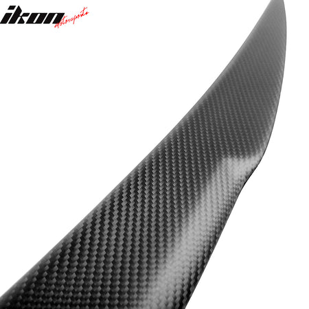 Fits 12-23 Tesla Model S Trunk Spoiler V Style Matte Carbon Fiber Rear Boot Wing