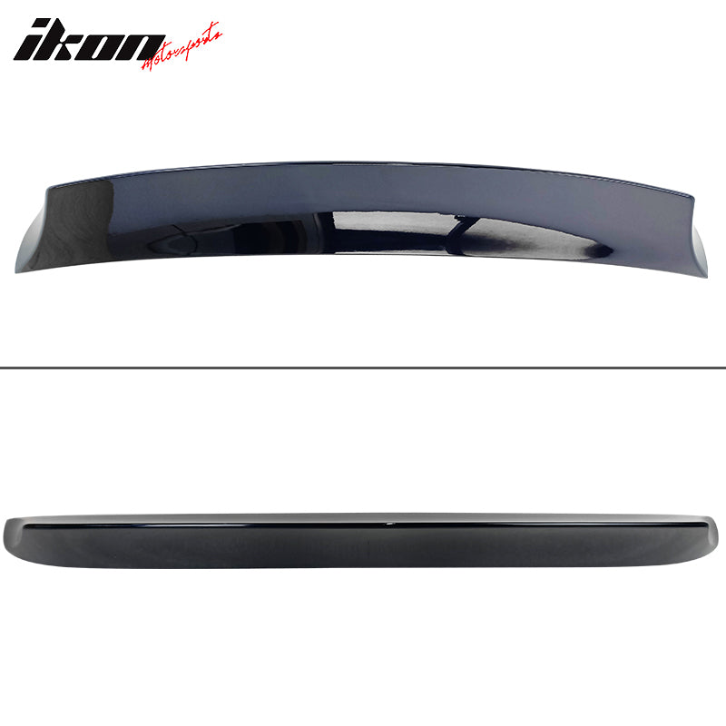 Trunk Spoiler Compatible with 2003-2009 Nissan 350Z 2-Door Fairlady Z33, V Style ABS Painted Twilight Blue Metallic (Color Code #BW5) Rear Deck Lip Wing by IKON MOTORSPORTS, 2004 2005 2006 2007