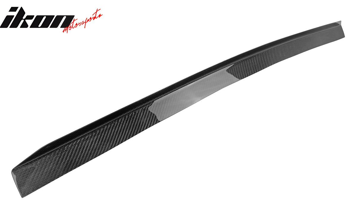 Fits 15-21 Subaru WRX STI Style Middle Trunk Spoiler Carbon Fiber Gurney Flap