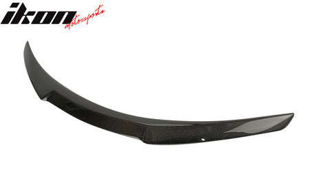 Fits 17-22 Infiniti Q60 2nd CV37 Trunk Spoiler M4 Style Carbon Fiber Rear Wing