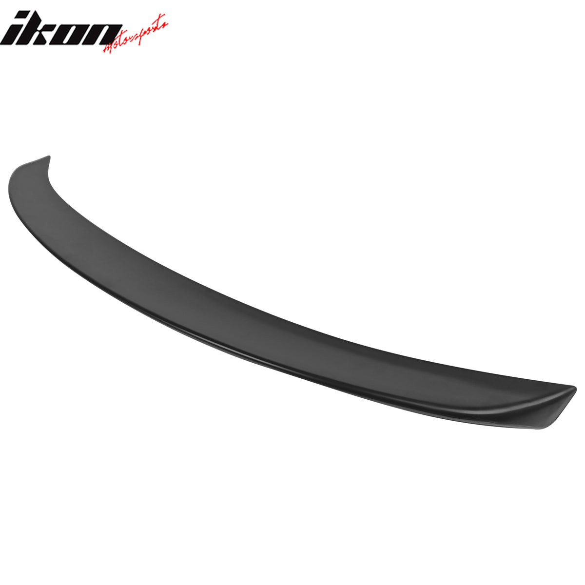 IKON MOTORSPORTS, Trunk Spoiler Compatible with 2012-2018 BMW F30 3-Series & F80 M3 Sedan 4-Door, 3D Style Painted #668 Jet Black ABS Rear Trunk Lid Spoiler Wing Lip