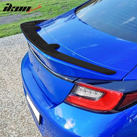 IKON MOTORSPORTS, Trunk Spoiler Compatible With 2022-2024 Subaru BRZ and Toyota GR86, ABS Plastic O Style Rear Duckbill