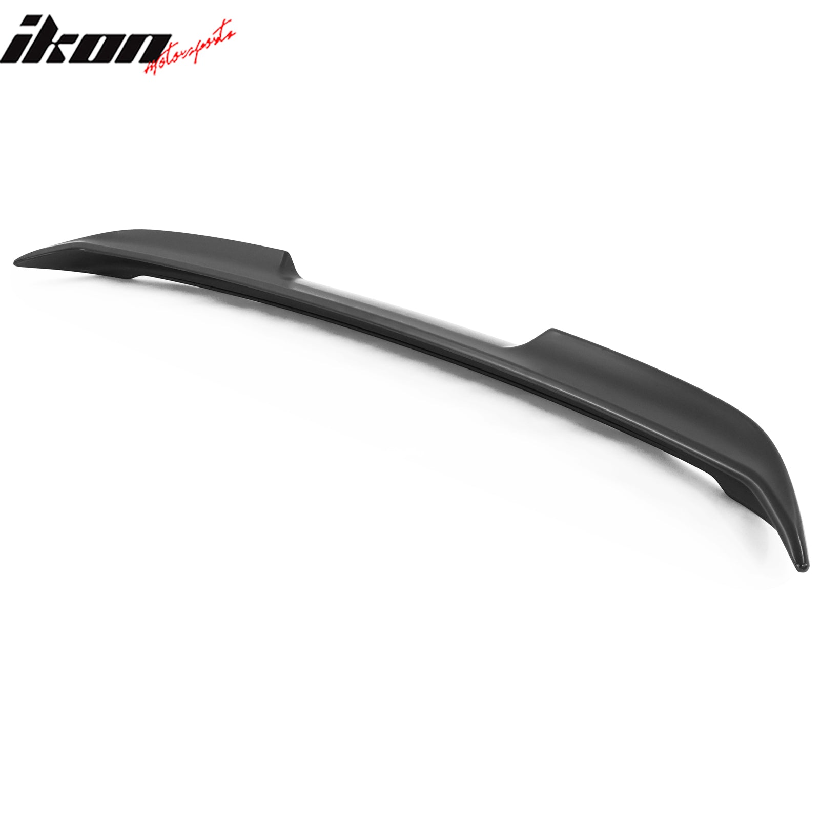 IKON MOTORSPRTS, Trunk Spoiler Compatible With 2022-2024 Subaru WRX 5th, Unpainted Black ABS Plastic Rear Wing Deck Lid Lip Tail Trim, 2023